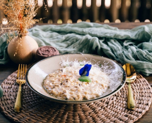 Image of a Risotto Ai Funghi at BLISS Restaurant Siargao